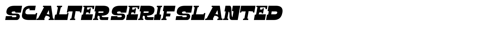 Scalter Serif Slanted image
